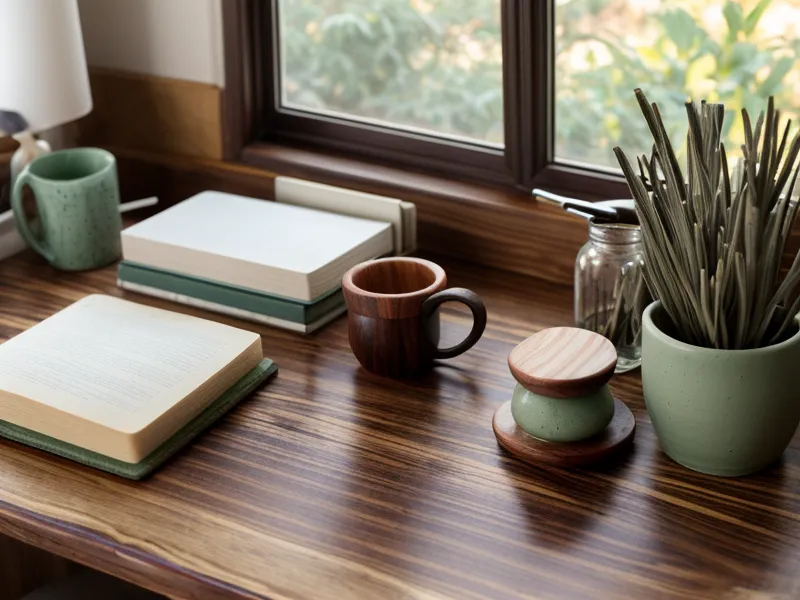 Taza de infusión humeante junto a una computadora con una base de datos de estudio.